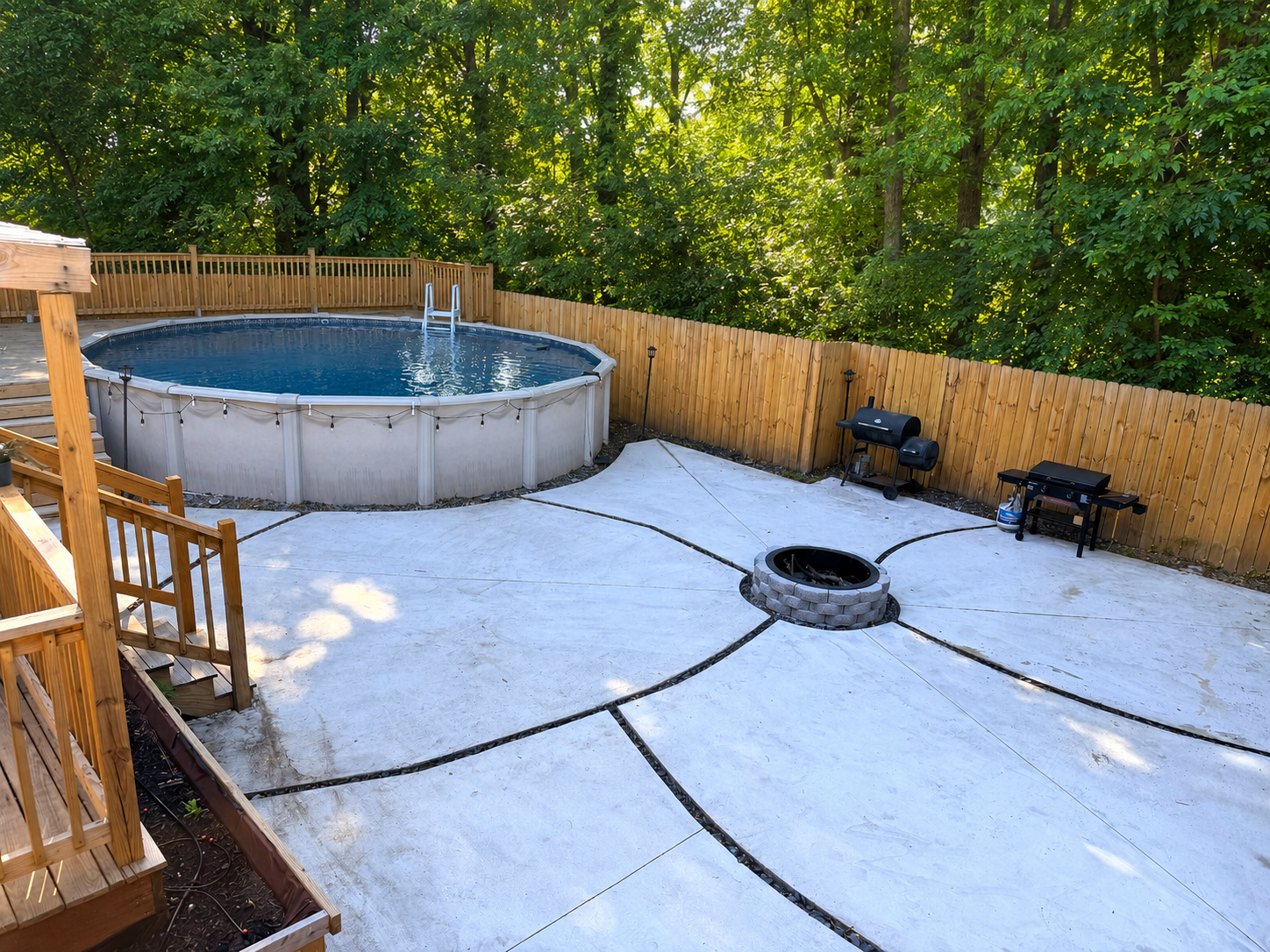The Hide pool and patio